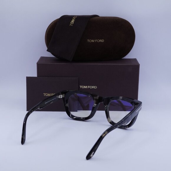 🕶️ New Tom Ford FT5872-B 005 Eyeglasses - Black Havana Frame 48mm - Picture 9 of 9